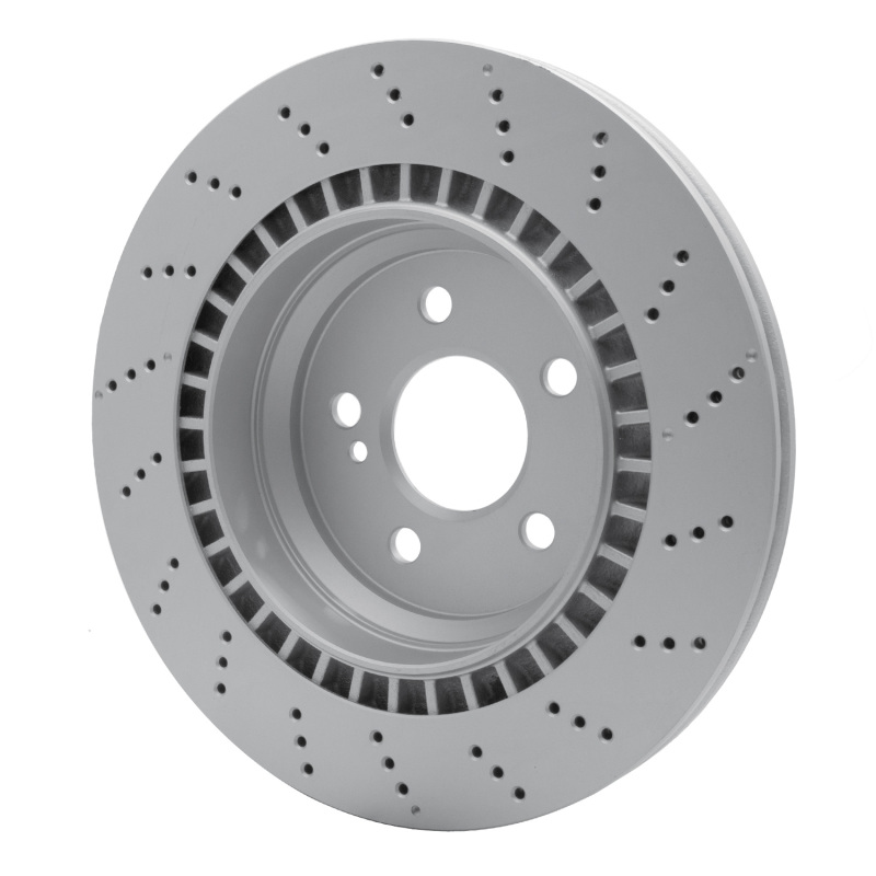 Mercedes-Benz CL550 Brake Rotor (1) - Rear - R1 Concepts - GEOSPEC Coated Rotor - Drilled - `10-`14